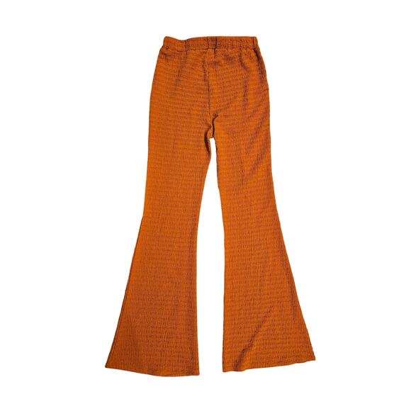 Stitch & pine textured boho flare yoga burnt orange rust Hippie small stitchfix - Picture 1 of 6